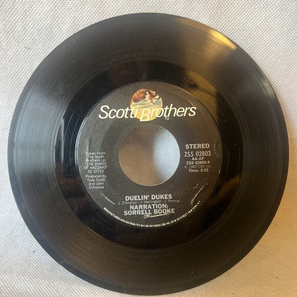 JOHNNY CASH THE GENERAL LEE ultrasonic clean 7” VINYL 1982 DUKES OF HAZZARD VG+! - Picture 4 of 5